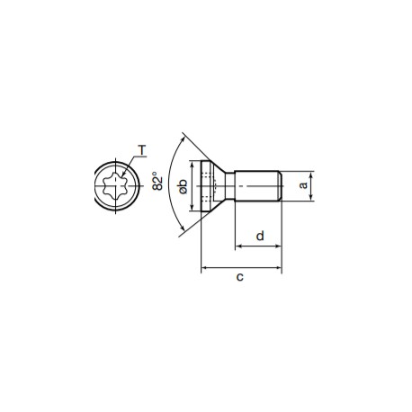 Tornillo de Refaccion CSTA-NO2 para el Portaherramientas