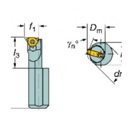 R166.0KF-D10-D0812 U-LOCK BORING BAR