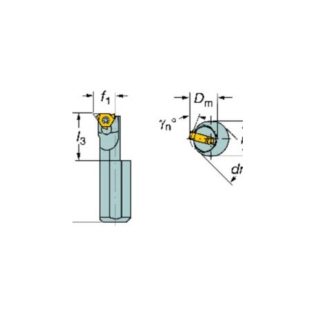 R166.0KF-D10-D0812 U-LOCK BORING BAR